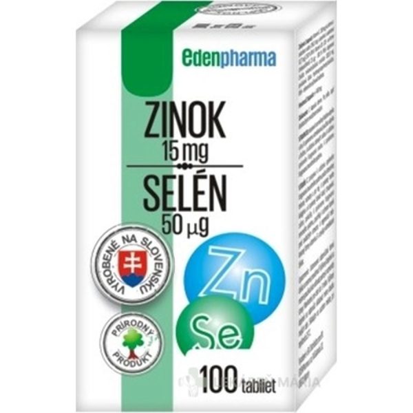 EDENPharma ZINOK 15 mg + SELÉN 50 µg