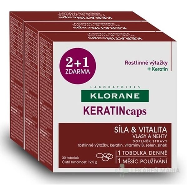 KLORANE KERATINcaps (TRIO)