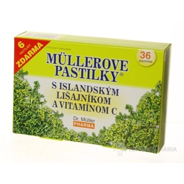 MÜLLEROVE PASTILKY S ISLAND. LIŠAJNÍKOM A VIT. C