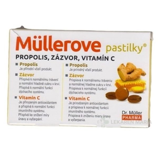 MÜLLEROVE pastilky PROPOLIS