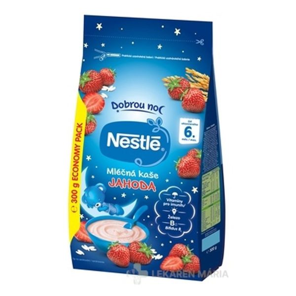 Nestlé Mliečna kaša JAHODA - Dobrú noc