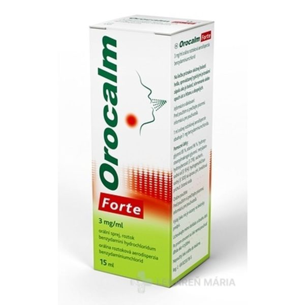 Orocalm Forte 3 mg/ml orálna roztok. aerodisperzia