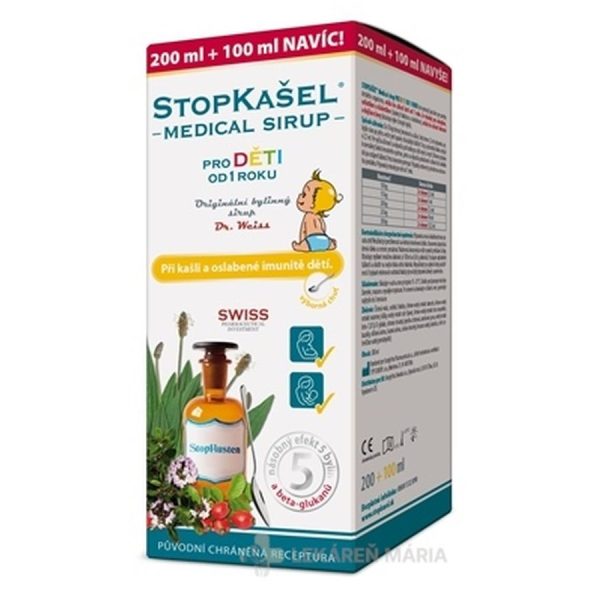 STOPKAŠEĽ Medical sirup OD 1 ROKU