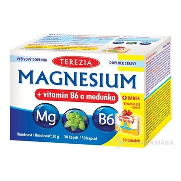 TEREZIA MAGNESIUM + vitamin B6 a meduňka