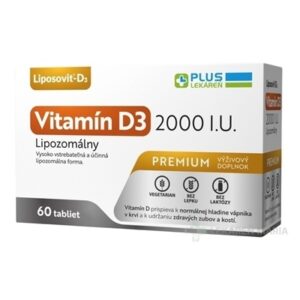 PLUS LEKÁREŇ Lipozomálny vitamín D3 2000 I.U.